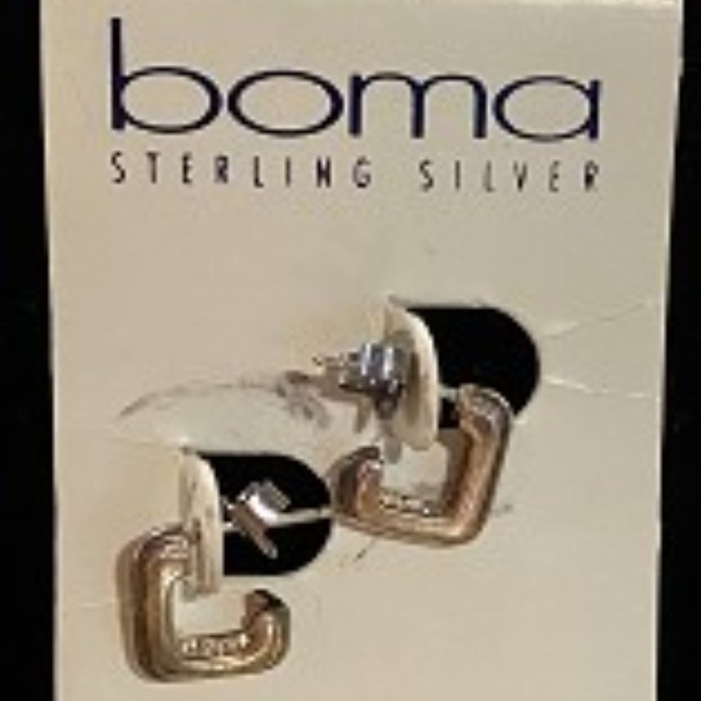BOMA simple sterling earrings
